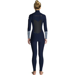 2019 Rip Curl Womens Flashbomb 4/3mm Chest Zip Wetsuit BLUE WST7FS